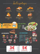 Menu Le 15e  Pizza - Les salades, boissons et desserts,...