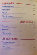 Menu Le Général Beuret - Les plats , tartines et tartares