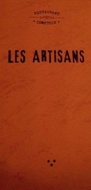 Menu Les Artisans - Carte et menu Les Artisans Paris 15