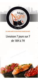 Menu maki night - Carte et menu maki night Paris