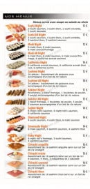 Menu maki night - Les menus
