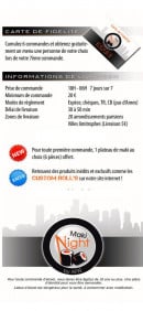Menu maki night - Les informations supplémentaires