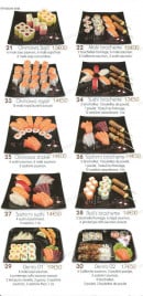 Menu Okinawa Sushi - Les okiwana soja, maki brochettes,.....et les bento