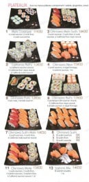 Menu Okinawa Sushi - Les plateaux