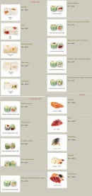 Menu Sushi Village - Les neige rolls, les printemps rolls et les sashimi