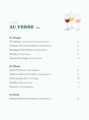 Menu Chez Cézanne - Les vins au verre