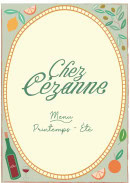 Menu Chez Cézanne - Carte et menu Chez Cézanne Paris 16