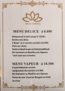 Menu Délice Impérial - Les menus