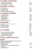 Menu Gaspard - Les viandes