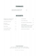 Menu Girafe - Les fromages et desserts