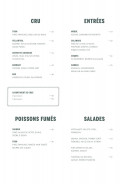 Menu Girafe - Les entrées, les salades ...