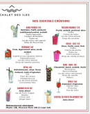 Menu Le Chalet des Iles - La carte du bar page 5