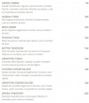 Menu New Jawad Longchamps - Les entrées suite