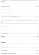 Menu Pavillon de Jade - Les nouilles, riz, ...