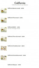 Menu Resto Yummy - California