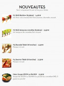 Menu Resto Yummy - Nouveautes