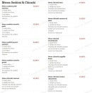 Menu Saveurs de Tokyo - Les menus sashimis et chirashis 