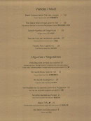Menu Tse Yang - Les viandes et légumes