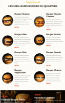 Menu Burger & Cook - Burgers