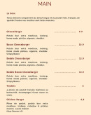 Menu Crush Smash Burger - Les burgers, tenders, ...