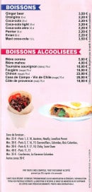 Menu El Bayamo - Boissons