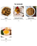 Menu Le Privilège - Sur commande