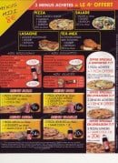 Menu Pizza 17 - Les menus