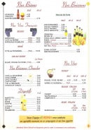 Menu Pizza Di Roma - Les boissons