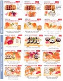 Menu Tokio Sakanaya - Les menus poissons crues, sushis,....