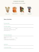 Menu Vert Midi - Menu et salade personnaliser