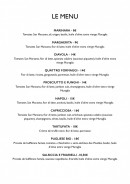 Menu Bijou - Les plats