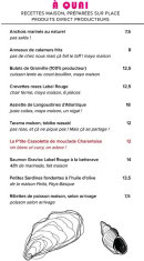 Menu Bulot Bulot - A quai