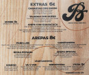 Menu Bululu Arepera - Extras et arepas