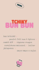 Menu Bun Bun - Tchiky bun bun