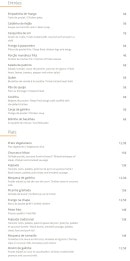 Menu Carajas - Le entrées et plats