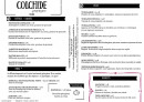Menu Colchide - La carte