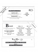 Menu Kiez Biergarten Parisien - Le brunch