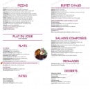 Menu L'avenue - Les pizzas, les plats, les buffets, les salades et desserts...