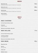 Menu Le Grand Phénicien - Les mezzés et menus