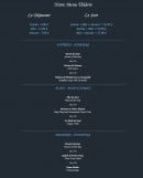 Menu Le sanglier bleu - Menu theatre