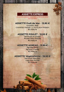 Menu Sai Lounge - Les assiettes express