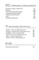 Menu Sunset - Les boissons chaudes