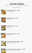 Menu Vietnam Kitchen - Les grandes salades