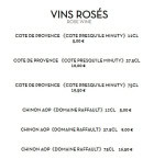 Menu Vietnam Kitchen - Les vins  rosés