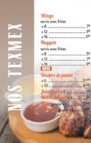 Menu Domicile Pizza - Les texmex