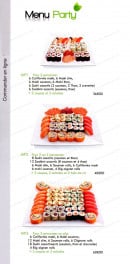 Menu light sushi - Les menus parti