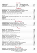 Menu Santa Monica - Les entrées, antipastis et brochettes, ...