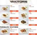 Menu Take Took - Yakitoris