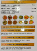 Menu Tasska - Les mezzés et formules sandwichs