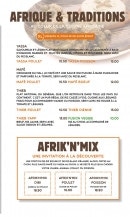 Menu Afrik'N'Fusion - Les spécialités